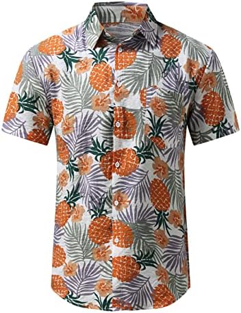 Zervoba muška košulja Havajski setovi 3D tiskane majice Hraštači tukla je ljetno casual gumb niz majicu