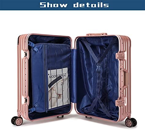 Star River Jak i izdržljiv ojačani kofer, kolica za kolica, sa aluminijskim legurom okvira i šarki i kolica,