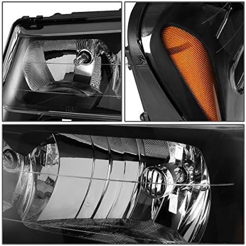 DNK MOTORING OEM-HL-0026-L Black Amber Factory Style far lampa sa strane vozača zamjena za 02-09 Trailblazer