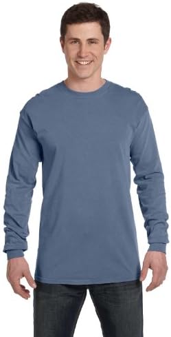 Udobne boje - 6,1 unca PINGSPUN pamučna majica s dugim rukavima - 6014