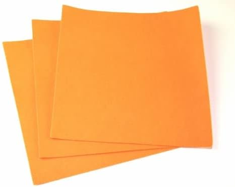 Ljepljiva samoljepljiva akrilna tkanina od filca 9 kvadrat Super svijetlo narandžasta-svaka