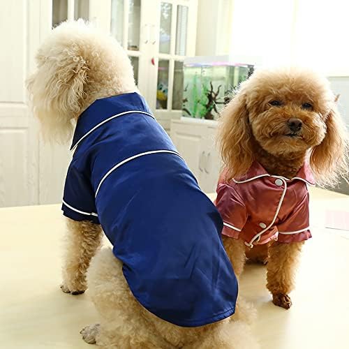 Hozz pas pidžama Odjeća meke male pseće košulje svilena košulja za štene Psi odjeća za kućne ljubimce Psi