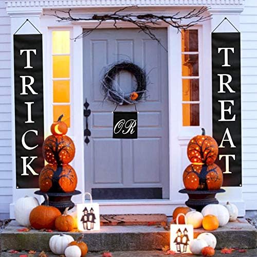 Naše ukrašavanje Halloween na otvorenom - trik ili tretiranje vrata, Halloween Viseći znak za prednje vrata