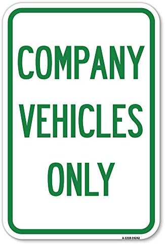Samo vozila kompanije | 12 x 18 teškim mjernim aluminijskim rustnim rustnim parkiralištima | Zaštitite svoje
