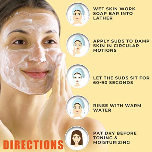 10% sumporni sapun za čišćenje lica i tijela – potpuno prirodno sredstvo za čišćenje lica za akne, masnu
