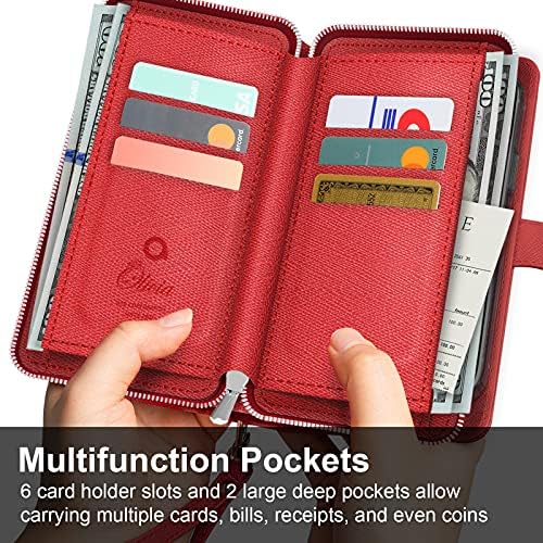 JUST4YOU Galaxy A51 5G torbica za novčanik sa remenom držač kartice Premium PU Koža Flip Cover Folio Case