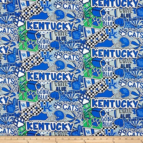 NCAA Kentucky Wildcats Pop Art pamuk, tkanina za prošivanje pored dvorišta