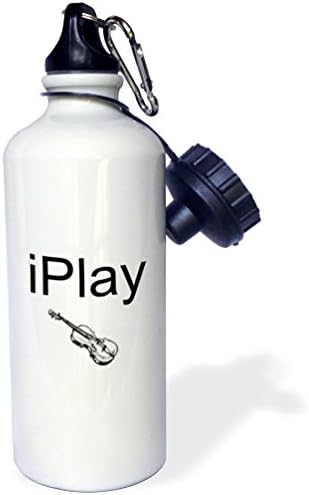 3Droza IPlay, crno slovo na bijeloj pozadini sa slikom boce za sportsku vodu violine, 21 oz, višebojni