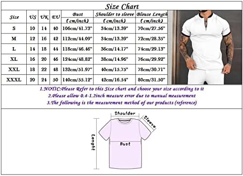 Muški setovi 2 komada odijela Majica Modni trenerki Ležerni set Plus veličina kratkih rukava i hlača Postavite