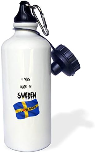3droze tekst nad oznakom izreka da sam napravljen u Švedskoj - boce za vodu