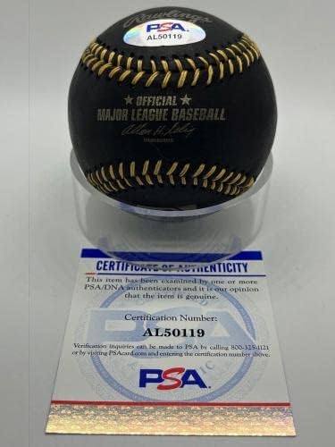 Pete Rose potpisan autogram službeni MLB crno-zlatni čipka za bejzbol PSA DNK * 19 - autogramirani bejzbol