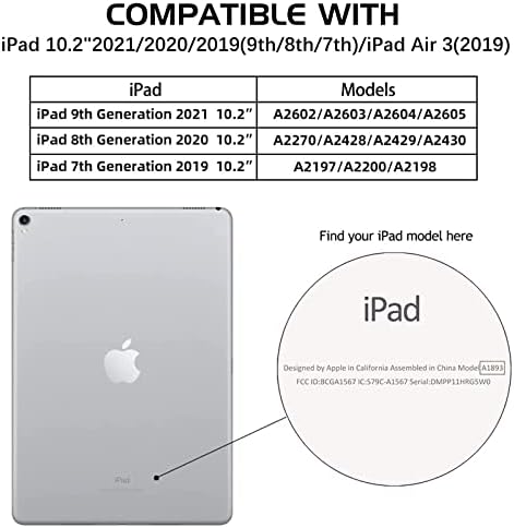 Domaver za iPad 10.2, iPad 9. generacija / iPad 8. Gen / iPad 7. GEN futrola sa mekim silikonom sa poklopcem