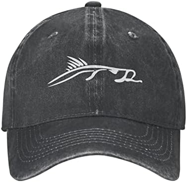Snook Fishing RibuPunisex Vintage oprane u nevolji za bejzbol-kapu Twill Podesivi tatu-šešir crni