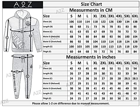 A2Z muške atletske trenerke moda Full HNL Ispis Kontrastni oblozi za obnaljenu kapuljače na kapuljaču GORNJA
