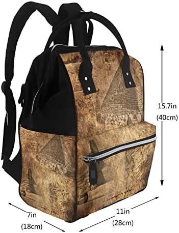 Ruksaci za promjenu pelena za mamu vintage-egipat-piramidne putničke torbe za knjige torbe za ručni paket