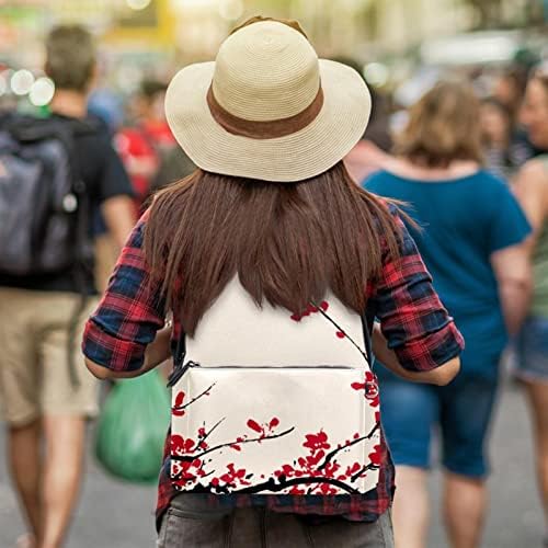 VBFOFBV putni ruksak, backpack laptop za žene muškarci, modni ruksak, cvijet šljive tradicionalne umjetnosti