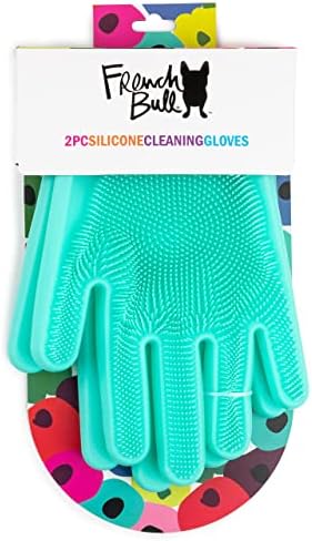 Francuske Bull silikonske rukavice za ribanje posuđa - kuhinjske rukavice za pranje posuđa sa teksturiranim